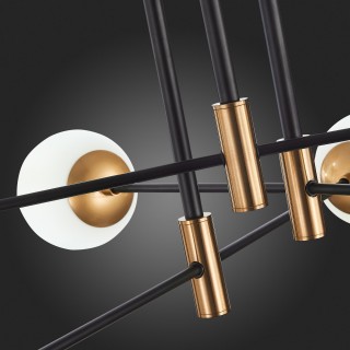 SL1203.402.06 Люстра потолочная ST-Luce Бронза,Черный/Белый E27 6*40W LIMANO-foto3