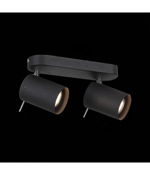 SL597.401.02 Спот ST-Luce Черный, Хром/Черный GU10 LED 2*3W FANALE-foto5