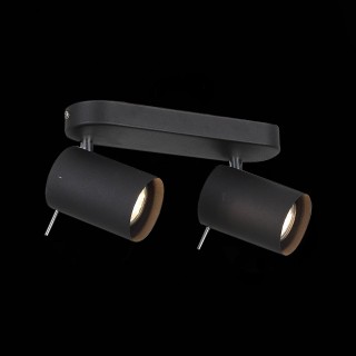 SL597.401.02 Спот ST-Luce Черный, Хром/Черный GU10 LED 2*3W FANALE-foto5