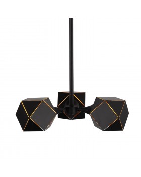 SL258.402.03 Люстра потолочная ST-Luce Черный/Черный, Золото E14 3*40W ENIGMA-foto3
