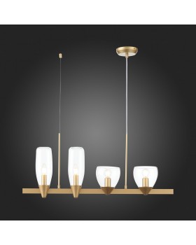 SL1119.203.04 Светильник подвесной ST-Luce Золотистый/Прозрачный E14 4*40W TENERESA-foto9