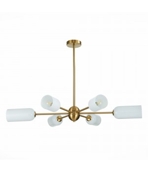SL1180.202.06 Люстра потолочная ST-Luce Золотистый/Белый E14 6*40W TREVISO-foto2