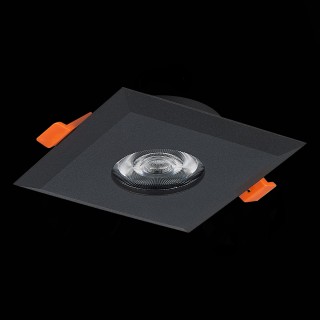 ST204.408.01 Св-к встр. Мат. черный GU10 1*50W  L94xW94xH25 220V Без ламп QUOSIS-foto5