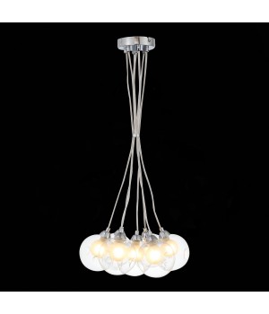 SL431.113.07 Светильник подвесной ST-Luce Хром/Прозрачный, Белый G9 7*5W DUALITA-foto5