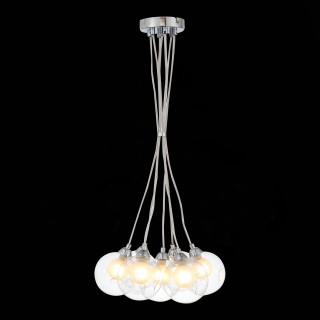 SL431.113.07 Светильник подвесной ST-Luce Хром/Прозрачный, Белый G9 7*5W DUALITA-foto5