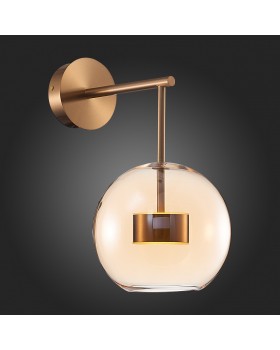 SL1133.301.01 Бра ST-Luce Латунь/Коньячный LED 1*7W 3000K BOPONE-foto5