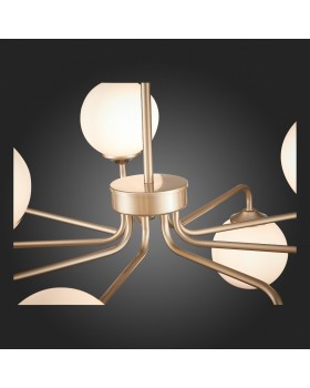 SLE106203-09 Светильник подвесной ST-Luce Золотистый/Белый G9 LED 9*5W REDJINO-foto9