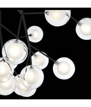 SL376.403.27 Светильник подвесной ST-Luce Черный/Прозрачный, Белый G4 LED 27*2W DEMELE-foto4