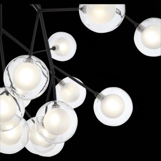 SL376.403.27 Светильник подвесной ST-Luce Черный/Прозрачный, Белый G4 LED 27*2W DEMELE-foto4