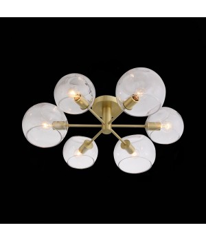 SL434.202.06 Люстра потолочная ST-Luce Латунь/Прозрачный E14 6*40W CALMARE-foto5