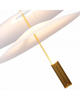 SL6101.223.01 Люстра подвесная ST-Luce Золотистый/Белый LED 1*15W 3000K Isola-foto3