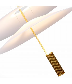 SL6101.223.01 Люстра подвесная ST-Luce Золотистый/Белый LED 1*15W 3000K Isola-foto3