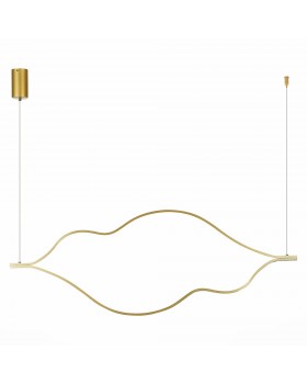 SL6106.203.56 Светильник подвесной ST-Luce Золотистый/Белый LED 1*56W 4000K Cortile