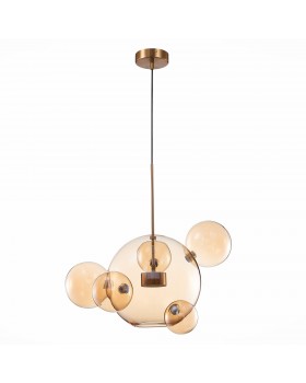 SL1133.313.01 Светильник подвесной ST-Luce Латунь/Коньячный LED 1*10W 3000K BOPONE-foto2