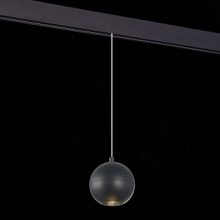 ST354.443.12 Магнитный трековый светильник подвесной Черный LED 1*12W 4000K 750Lm Ra>80 36° IP20 D100xH92 48V BOLE-foto3