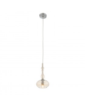 SL364.113.01 Подвес ST-Luce Хром/Янтарный E14 1*40W BIORNO