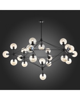 SL549.403.15 Люстра потолочная ST-Luce Черный/Янтарный E27 15*40W STAMPO-foto5