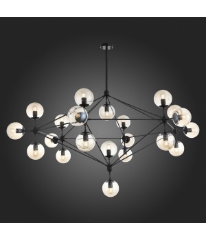 SL549.403.15 Люстра потолочная ST-Luce Черный/Янтарный E27 15*40W STAMPO-foto5