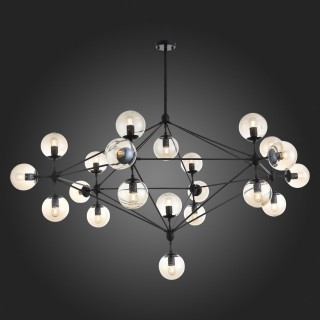 SL549.403.15 Люстра потолочная ST-Luce Черный/Янтарный E27 15*40W STAMPO-foto5