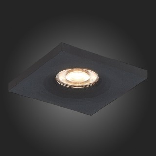 ST205.418.01 Св-к встр. Мат. черный GU10 1*50W  L94xW94xH27 220V Без ламп GERA-foto9