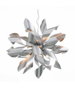 SL453.003.06E Люстра подвесная ST-Luce Алюминий/Алюминий E14 6*40W SPIRAGLIO-foto2