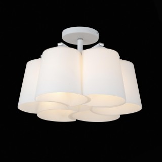 SL543.502.06 Люстра потолочная ST-Luce Серебристый/Белый E27 6*60W CHIELLO-foto2