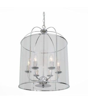 SL267.103.06 Люстра подвесная ST-Luce Хром/Прозрачный E14 6*40W ODIERNO-foto2