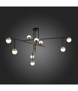 SL1507.422.09 Люстра потолочная ST-Luce Черный/Белый, Золотистый G9 9*5W 4000K ALBERO-foto7