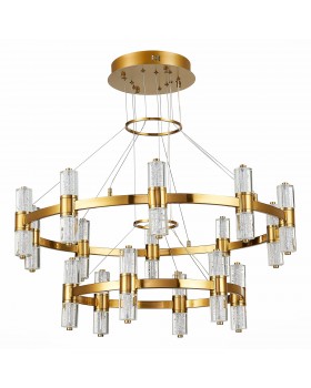 SL6007.203.32 Люстра подвесная ST-Luce Латунь/Прозрачный LED 32*2,5W 4000K GEMINA-foto2