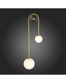 SL1202.201.02 Светильник настенный ST-Luce Золотистый/Белый E27 2*40W ADIGE-foto4