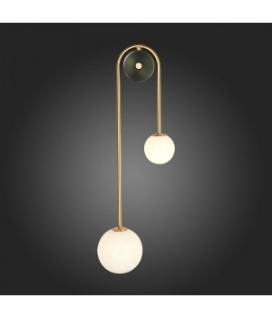 SL1202.201.02 Светильник настенный ST-Luce Золотистый/Белый E27 2*40W ADIGE-foto4