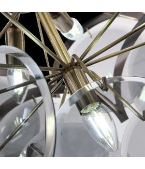 SL1161.373.09 Люстра подвесная ST-Luce Бронза/Дымчатый E14 9*60W FAZIA-foto9