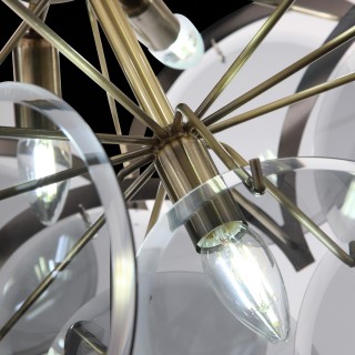 SL1161.373.09 Люстра подвесная ST-Luce Бронза/Дымчатый E14 9*60W FAZIA-foto9