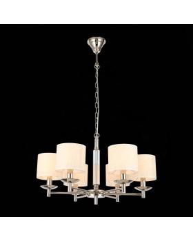 SL1752.103.06 Люстра подвесная ST-Luce Никель/Бежевый E14 6*40W PILONNE-foto4