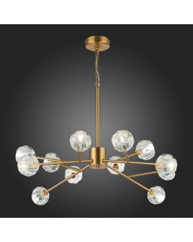 SL1166.303.12 Светильник подвесной ST-Luce Латунь/Прозрачный G9 LED 12*5W ROMANO-foto5