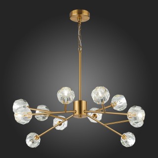 SL1166.303.12 Светильник подвесной ST-Luce Латунь/Прозрачный G9 LED 12*5W ROMANO-foto5