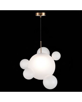 SL1133.513.01 Светильник подвесной ST-Luce Латунь/Белый E27 1*60W BOPONE-foto3