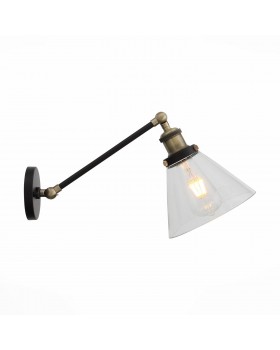 SL237.411.01 Бра ST-Luce Черный, Бронза/Прозрачный E27 1*40W EVOLUTO-foto2