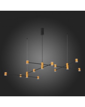 SL1596.423.22 Светильник подвесной ST-Luce Золотистый, Черный/Белый LED 22*3W 3000K ANICHITA-foto12
