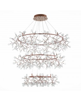 SL379.203.486 Люстра подвесная ST-Luce Медный/Белый LED 486*0,5W 3500K RAFINA-foto2