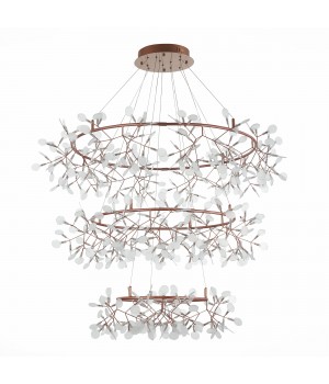 SL379.203.486 Люстра подвесная ST-Luce Медный/Белый LED 486*0,5W 3500K RAFINA-foto2