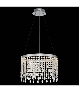 SL6201.103.24 Люстра подвесная ST-Luce Серебристый/Прозрачный LED 1*24W 3000K/4000K/6000K VEGA-foto4