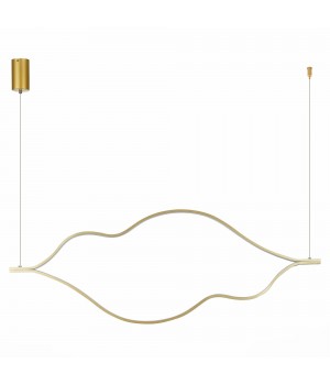 SL6106.203.56 Светильник подвесной ST-Luce Золотистый/Белый LED 1*56W 4000K Cortile-foto2