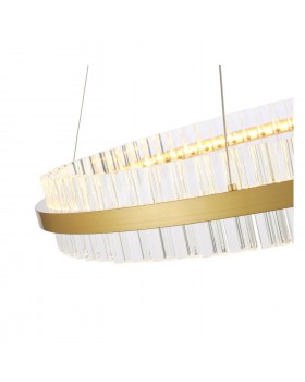 SL383.223.01 Светильник подвесной ST-Luce Матовое золото/Прозрачный LED 1*60W 3000K CHERIO-foto2