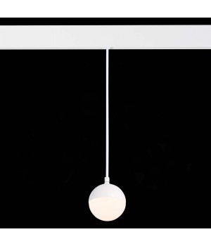 ST358.533.07 Магнитный трековый светильник подвесной белый LED 1*7W 3000K 520Lm Ra>80 120° IP20 D90xH90 48V PIBOLE-foto4