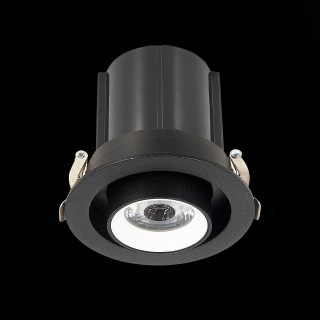 ST702.448.12 Св-к встр. Черный LED 1*12W 4000K 900Lm Ra80 24° IP20 D90xH92 180-240V ST702-foto6