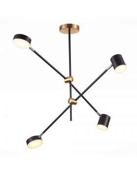 SL1604.432.04 Светильник потолочный ST-Luce Черный, Латунь/Черный LED 4*5W 3000K RODRIGO-foto2