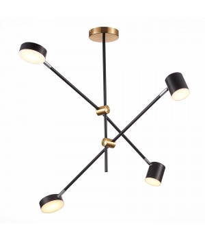 SL1604.432.04 Светильник потолочный ST-Luce Черный, Латунь/Черный LED 4*5W 3000K RODRIGO-foto2