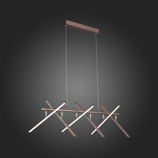 SLD003.303.06 Люстра подвесная ST-Luce Кофейный/Белый LED 6*8W 4000K PIACOD-foto3