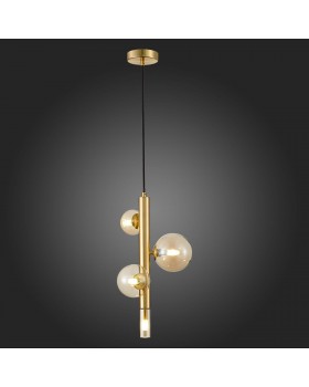 SL1509.203.04 Светильник подвесной ST-Luce Золотистый/Коньячный G9 4*5W CIELO-foto5